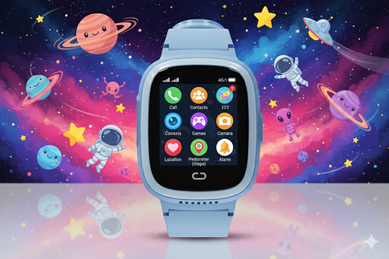 Kn8100M Akıllı Çocuk Saati 4G Sim Kart Destekli Görüntülü Görüşme Özelliği Var