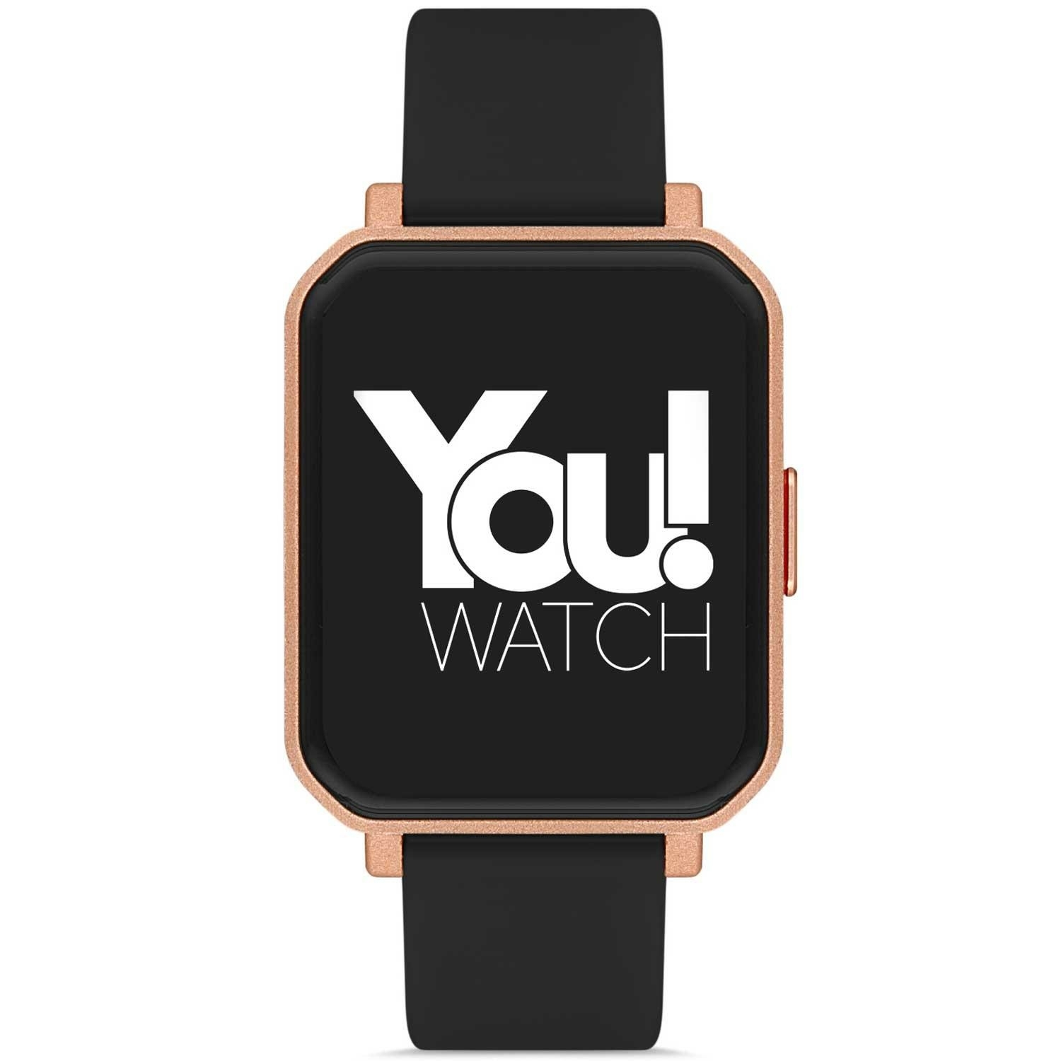 You Watch F12-Yf123 You Smart Rose & Black Silicon Unisex Kol Saati