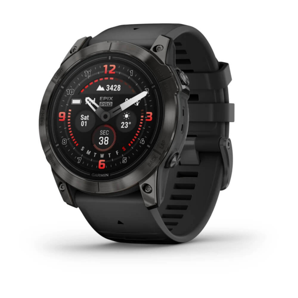 Garmin 010-02804-01 Epix Pro (G2), 51, Saph, Crbngrydlc Ti, Black, Emea Akıllı Saat