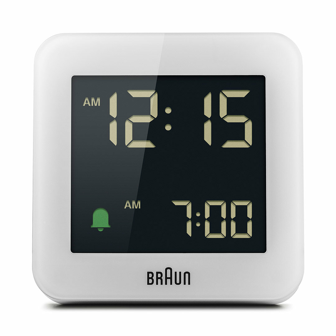 Braun Bc09W Beyaz Dijital Alarmlı Masa Saati