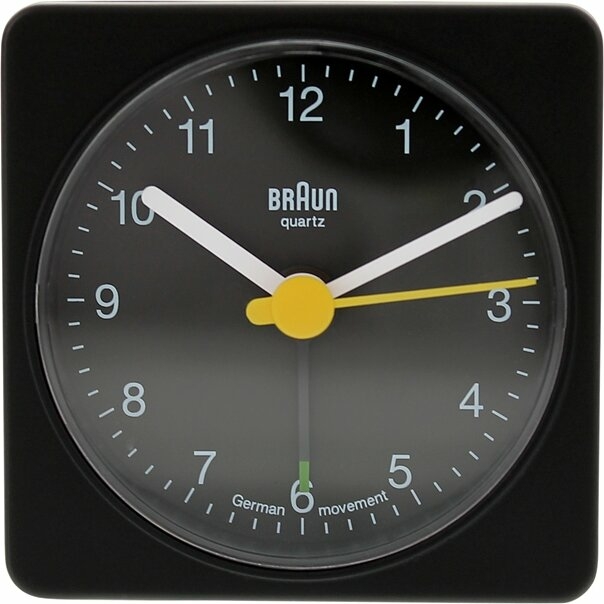 Braun Bnc002Bkbk Alarmlı Masa Saati Siyah Kare